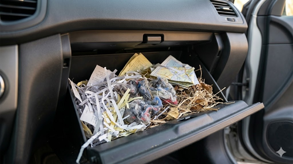 mouse nest near car cabin filter mouse nest near car cabin filter