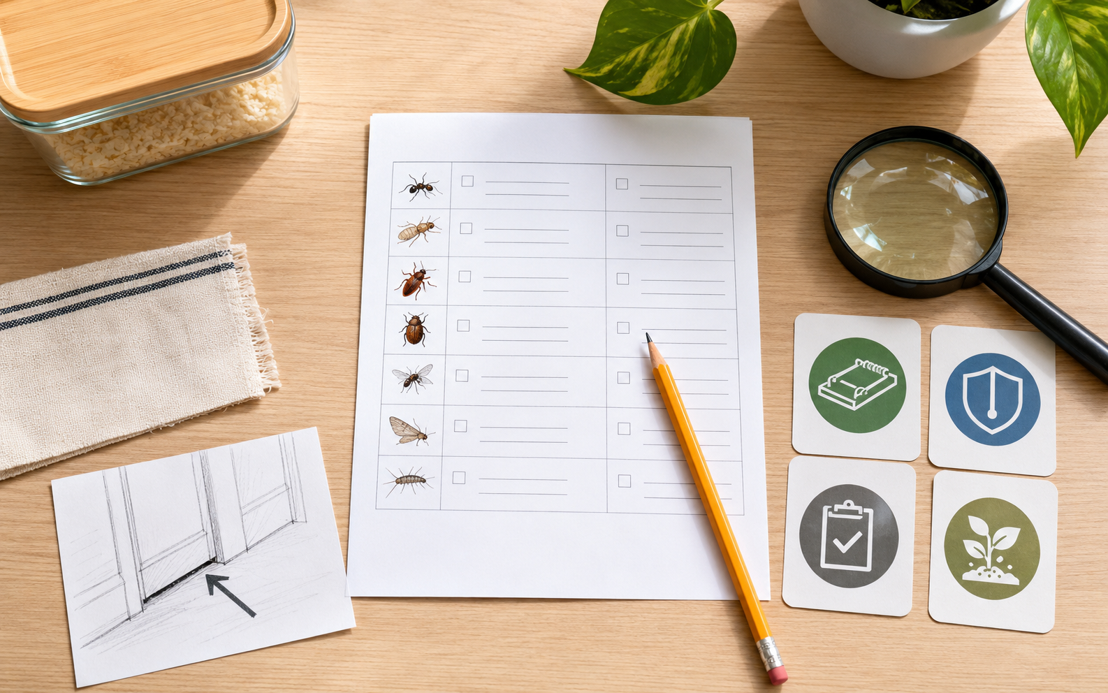 Pest identification checklist before choosing a pest control product