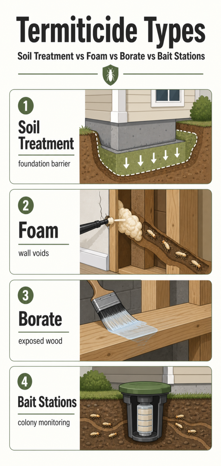 Termiticides for Termite Control: Types and Best Options